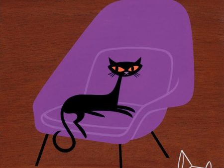 Suspicious Cat (In Purple Womb Chair) Online