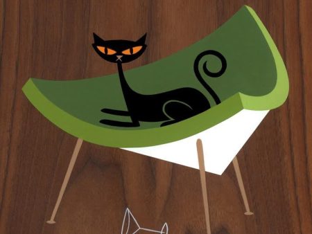 Suspicious Cat (In Green Coconut Chair) Cheap