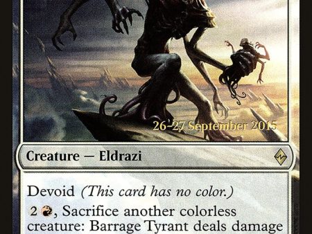 Barrage Tyrant [Battle for Zendikar Prerelease Promos] Online Hot Sale