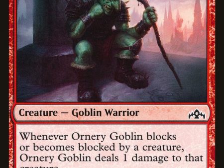 Ornery Goblin [Guilds of Ravnica] Sale