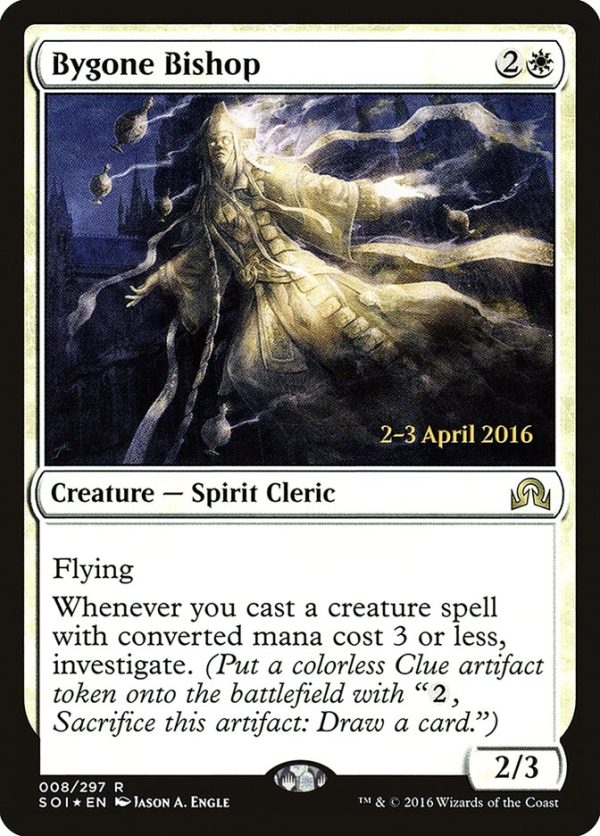 Bygone Bishop [Shadows over Innistrad Prerelease Promos] For Discount