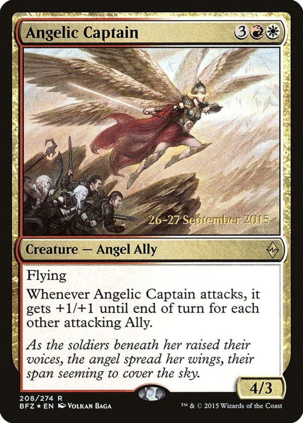 Angelic Captain [Battle for Zendikar Prerelease Promos] Supply