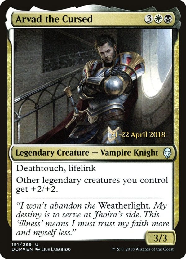 Arvad the Cursed [Dominaria Prerelease Promos] For Sale