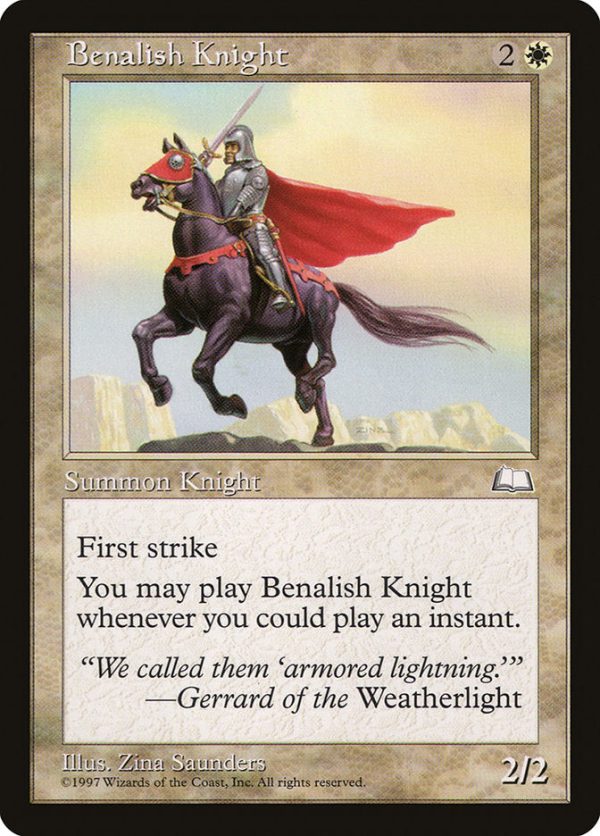 Benalish Knight [Weatherlight] For Cheap