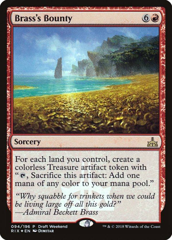 Brass s Bounty (Draft Weekend) [Rivals of Ixalan Promos] Supply