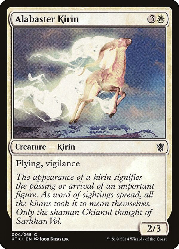 Alabaster Kirin [Khans of Tarkir] on Sale