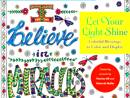 Let Your Light Shine: Colorful Blessings To Color And Display (Zendoodle Colorscapes) on Sale